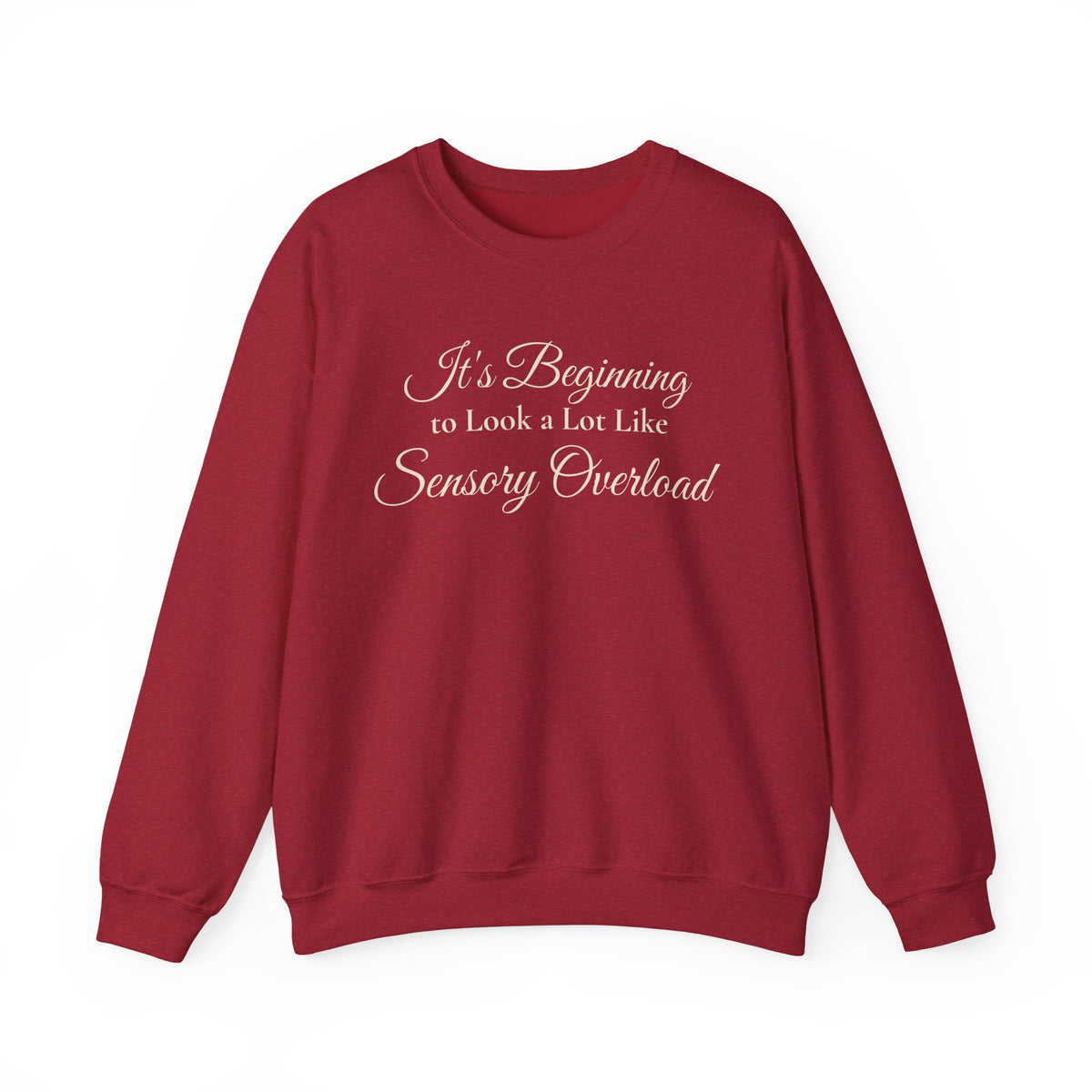 It’s Beginning to Look a Lot Like Sensory Overload Holiday Sweatshirt