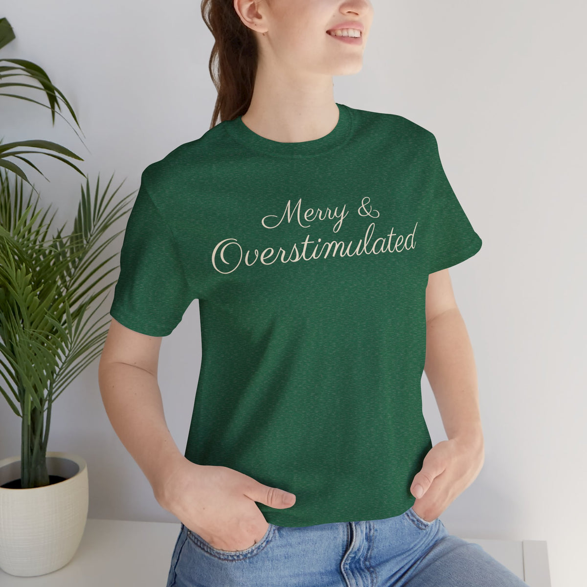 Merry & Overstimulated Holiday T-Shirt
