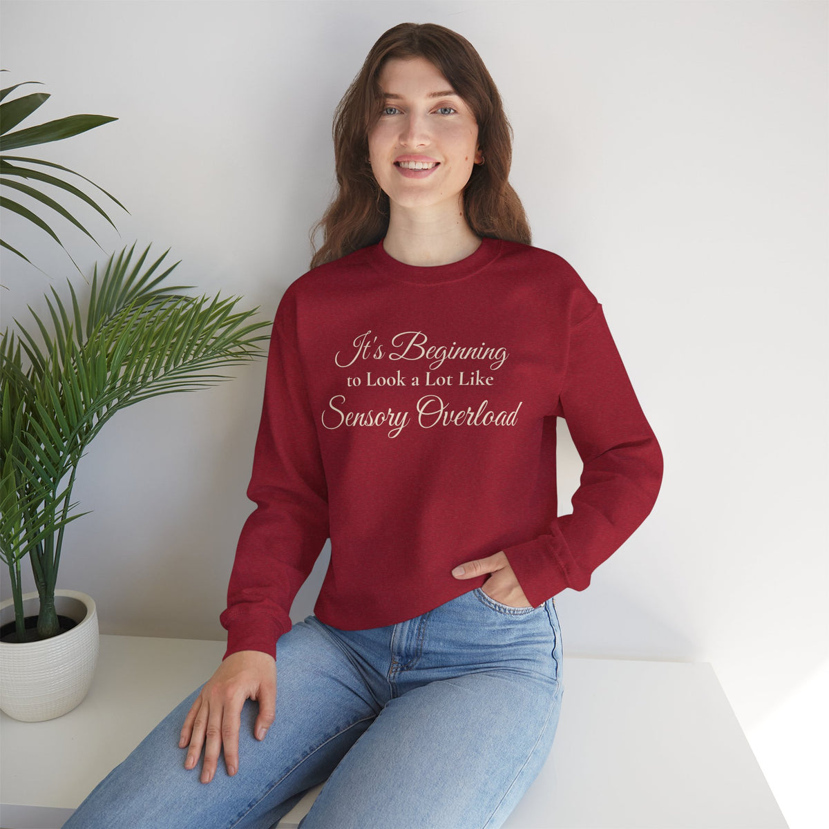 It’s Beginning to Look a Lot Like Sensory Overload Holiday Sweatshirt