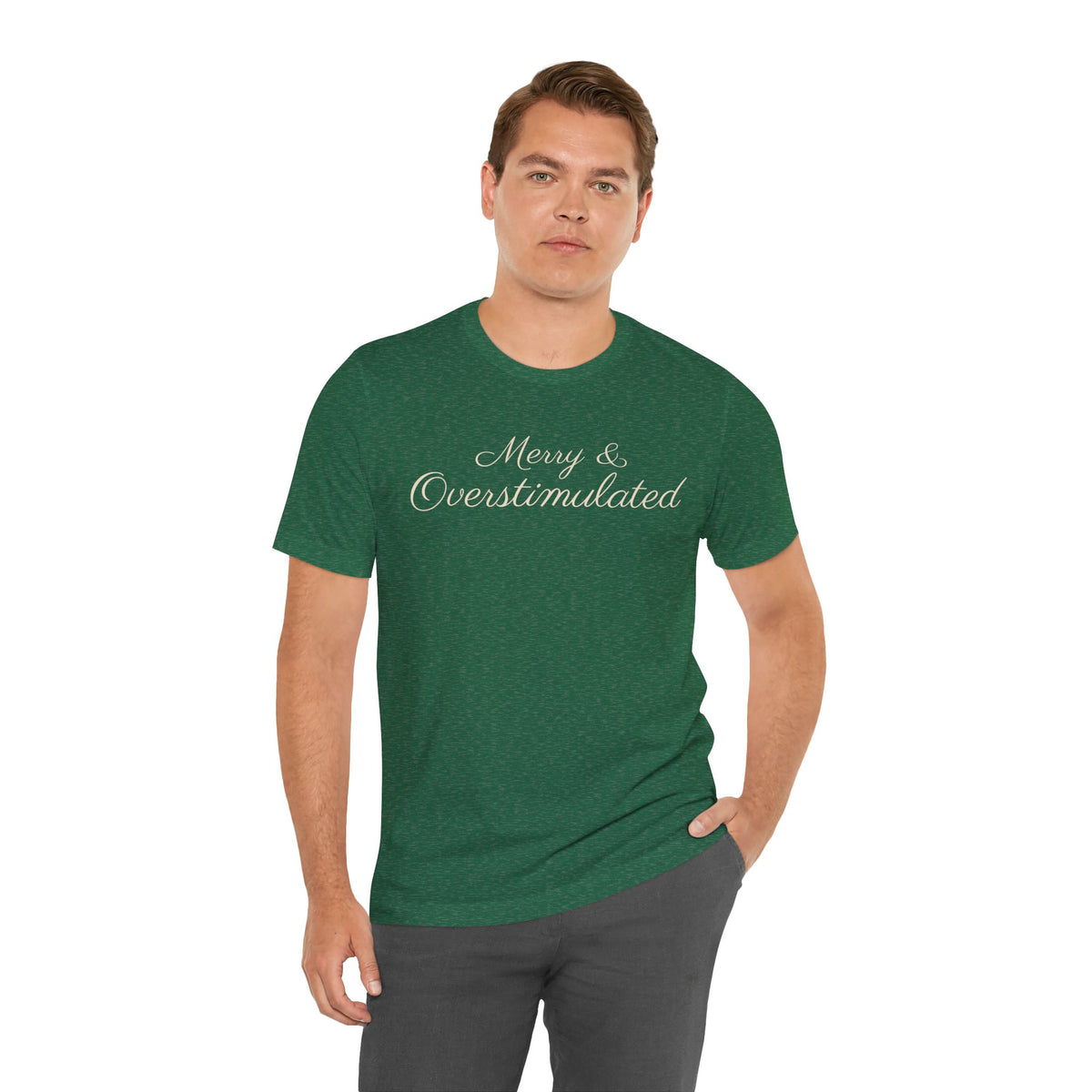 Merry & Overstimulated Holiday T-Shirt