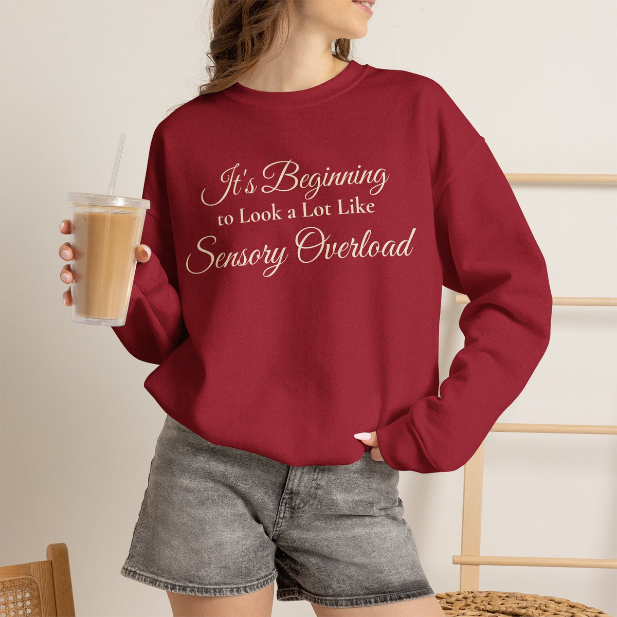 It’s Beginning to Look a Lot Like Sensory Overload Holiday Sweatshirt