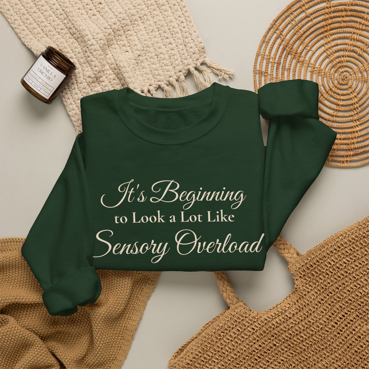 It’s Beginning to Look a Lot Like Sensory Overload Holiday Sweatshirt