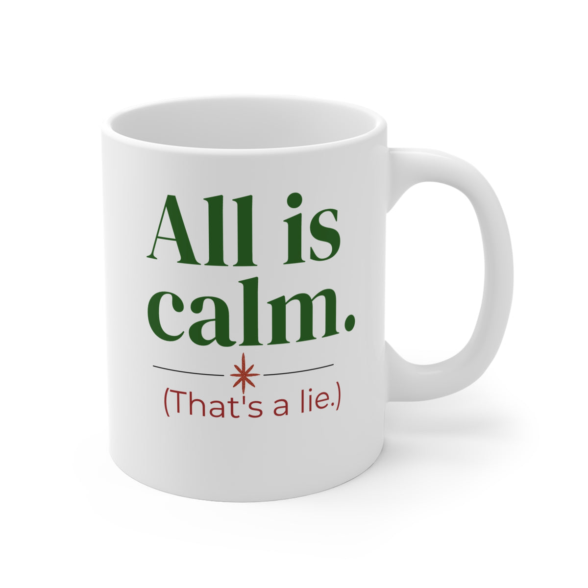 All is calm. (That's a lie.) Coffee Mug