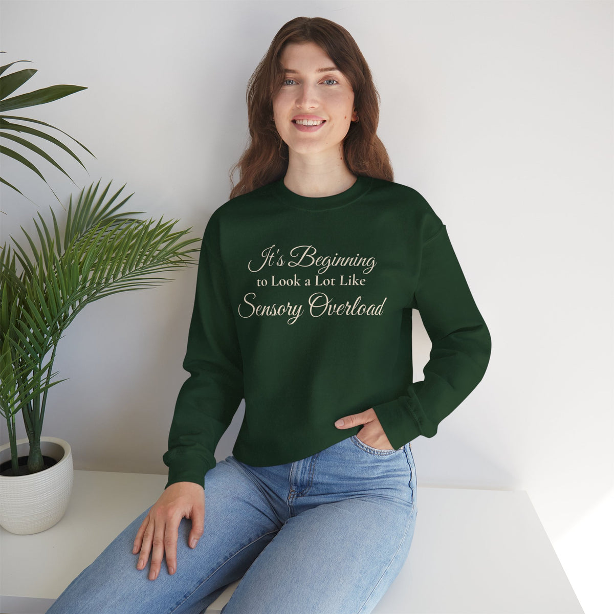 It’s Beginning to Look a Lot Like Sensory Overload Holiday Sweatshirt